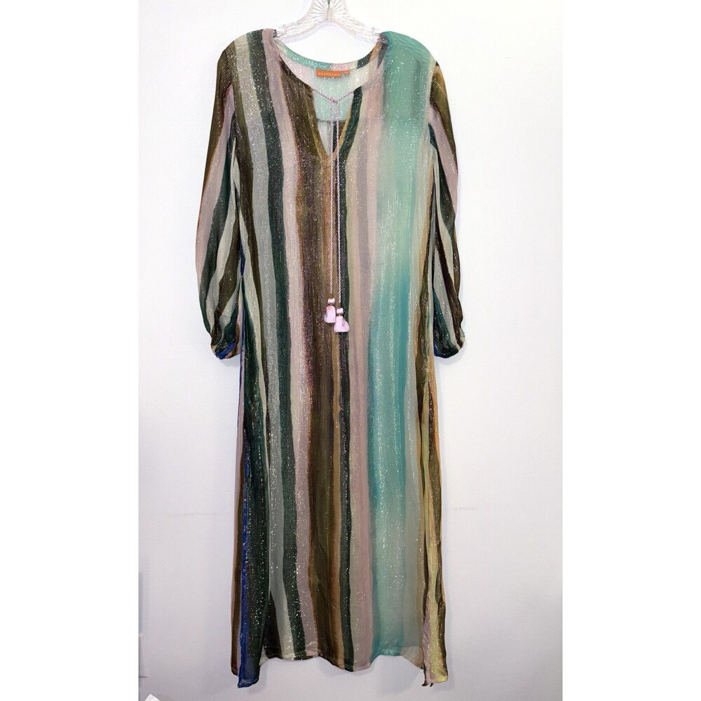 Oliphant Sparkly Sheer Swim Cover Up XXS